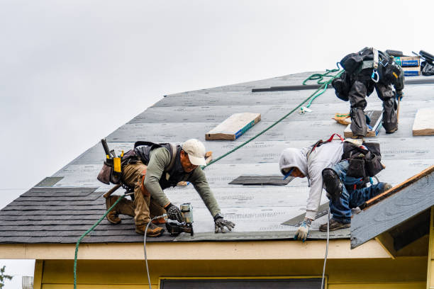 Professional Roofing technician working in New Richland, MN